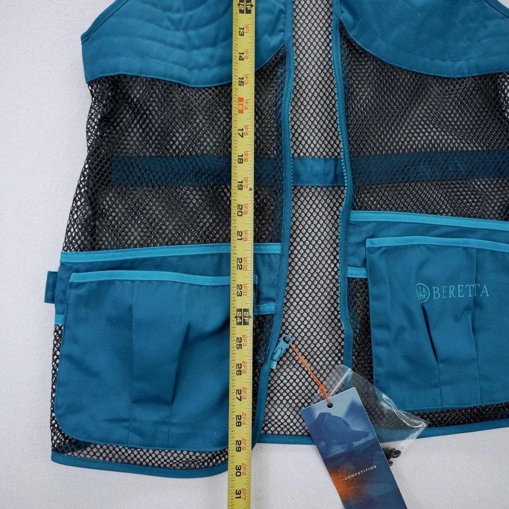 Beretta Full Mesh Shooting Vest Blue Twilight GT671 Mens Small New With Tags